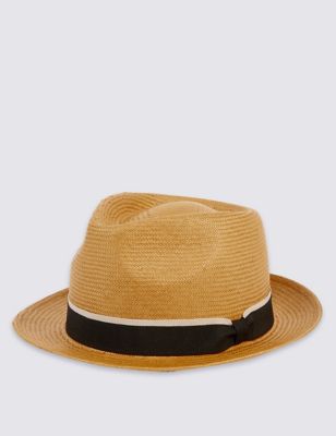 Tipped Band Trilby Hat